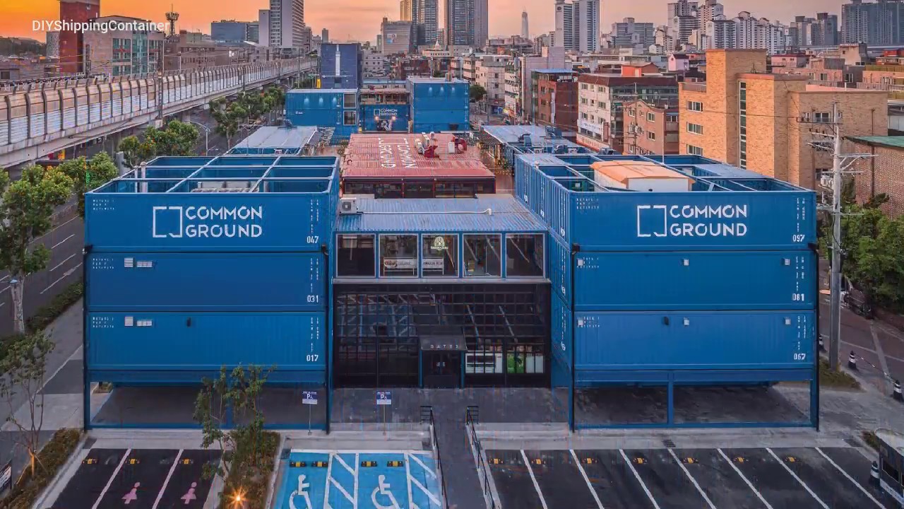 Shipping Container ARCHITECTURE in Korea - YouTube
