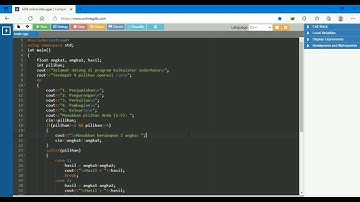 Program Kalkulator Sederhana C++