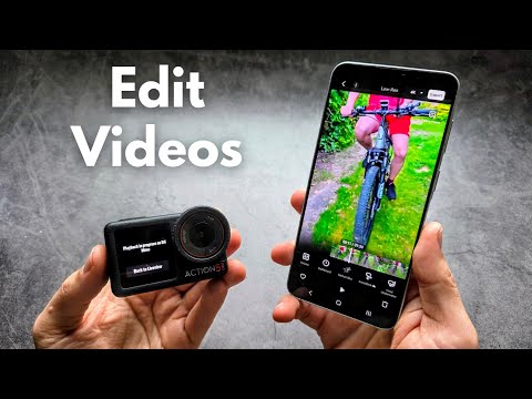 How to Edit Videos from DJI Osmo Action Camera 6, 5 Pro, 4, 3, 2 ,1 - Using DJI Mimo Phone App
