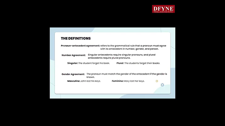 Defining Pronoun-Antecedent agreement:DOETQL11.1 #oet #oetcoaching #oet02 #oettraining #oetpractice