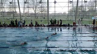 (KBoy San Choi) 50M Butterfly Swimming -9 Year old boy competing with older kids / Children Swimming