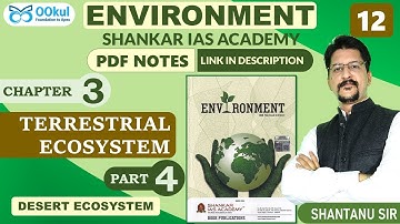 Environment | Shankar IAS | Desert | Terrestrial Ecosystem | Chapter 3(4) | UPSC/PCS/SSC Exams