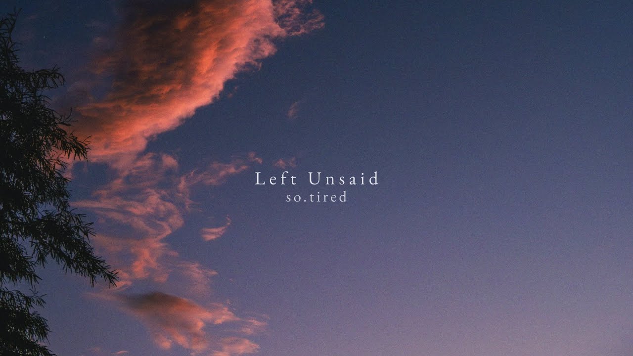 so.tired - Left Unsaid