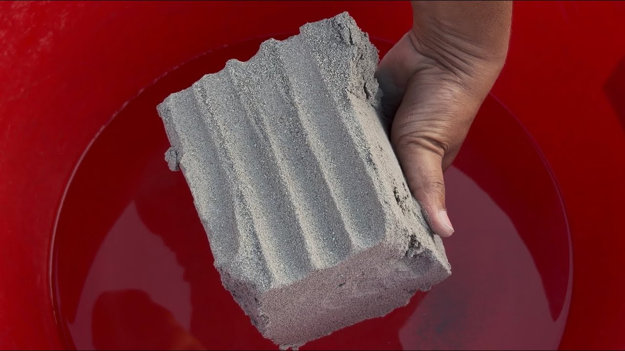 ASMR Very Soft dusty 🌪️🌀Pure Sand Cement Bigg slabs Chunks Dipping Crumble on lots of water 🌊🌀💦💦🌊🌀