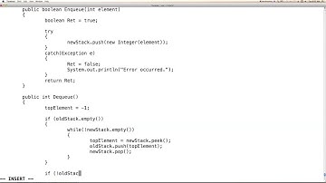 How to implement a Queue from two Stacks - Part 3