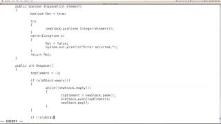 How to implement a Queue from two Stacks - Part 3