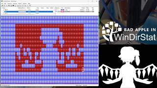 Bad Apple on WinDirStat