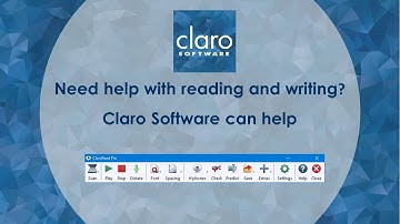 Claro Software - supporting reading, writing and studying
