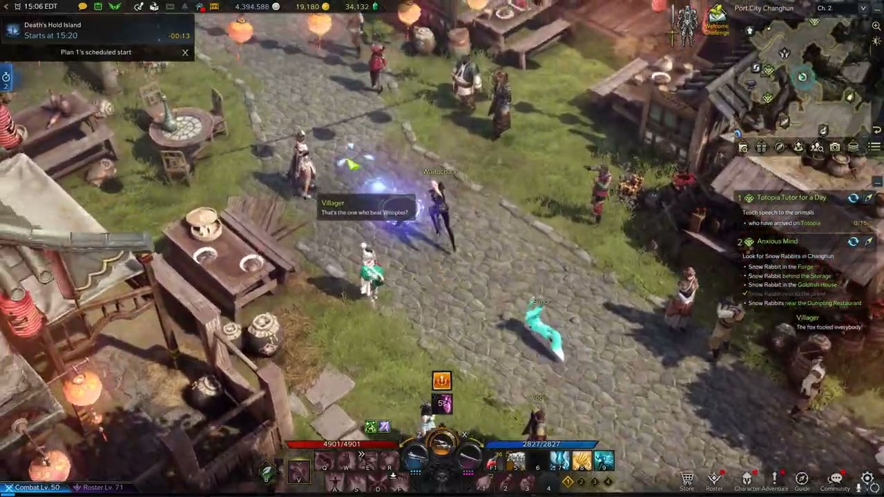 Lost ARK Port City Changhun - Anxious Mind for Wisdom Potion and how to Unlock Una Task