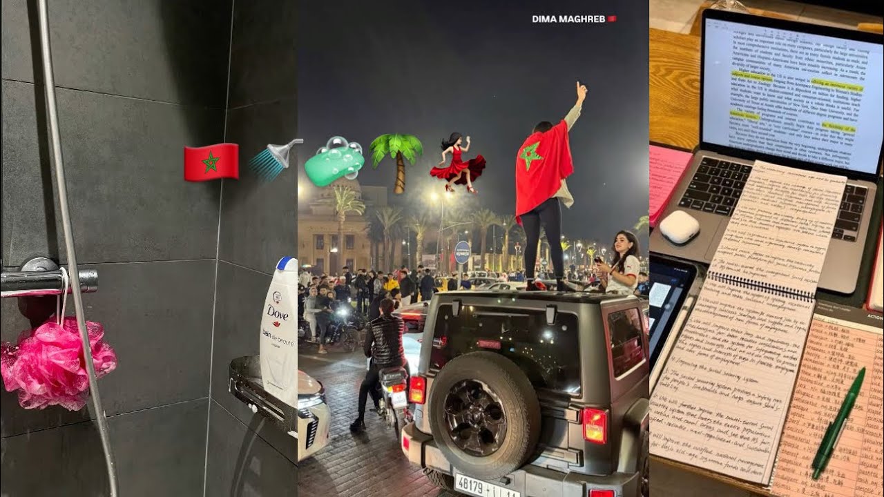 سيمانة ديال الامتحانات و سيمانة عامرى حب للوطن شاركت معاكوم الفرحا دياللنا للمنتخب الوطني 🇲🇦❤️🌴