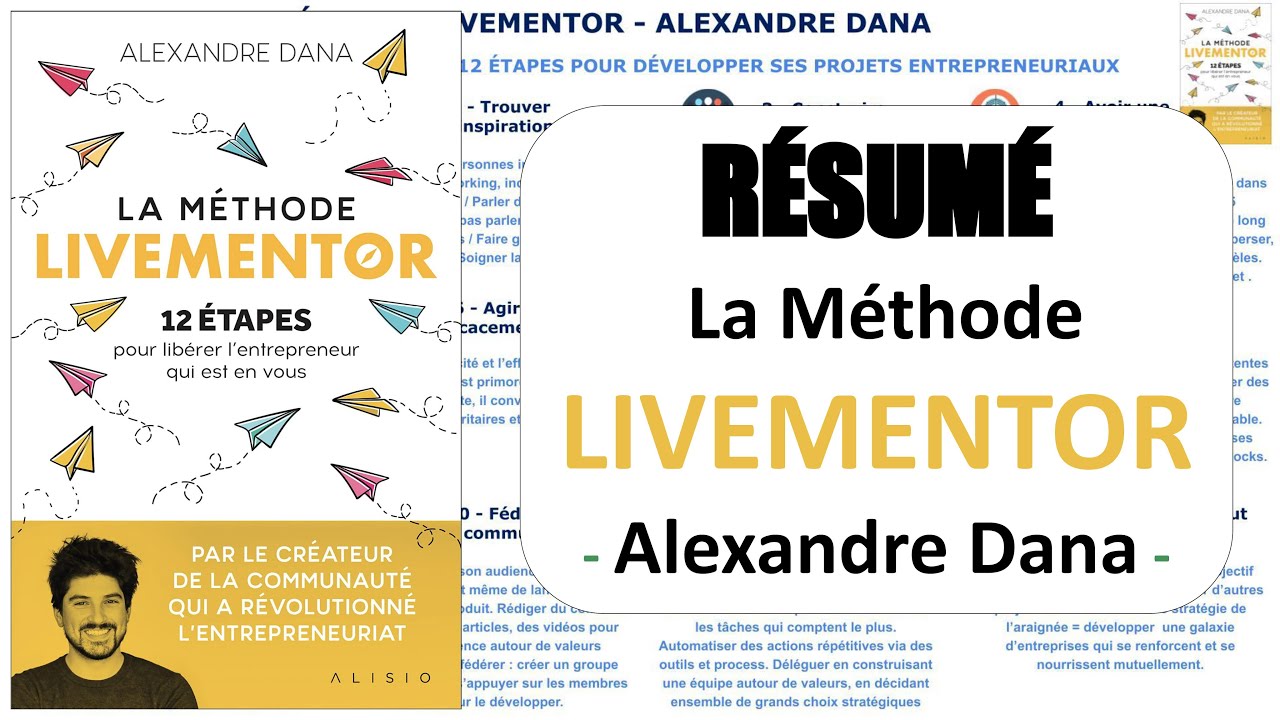 La méthode LiveMentor - 12 étapes pour libérer l'entrepreneur qui est en  vous - Alexandre Dana (EAN13 : 9782379350887)