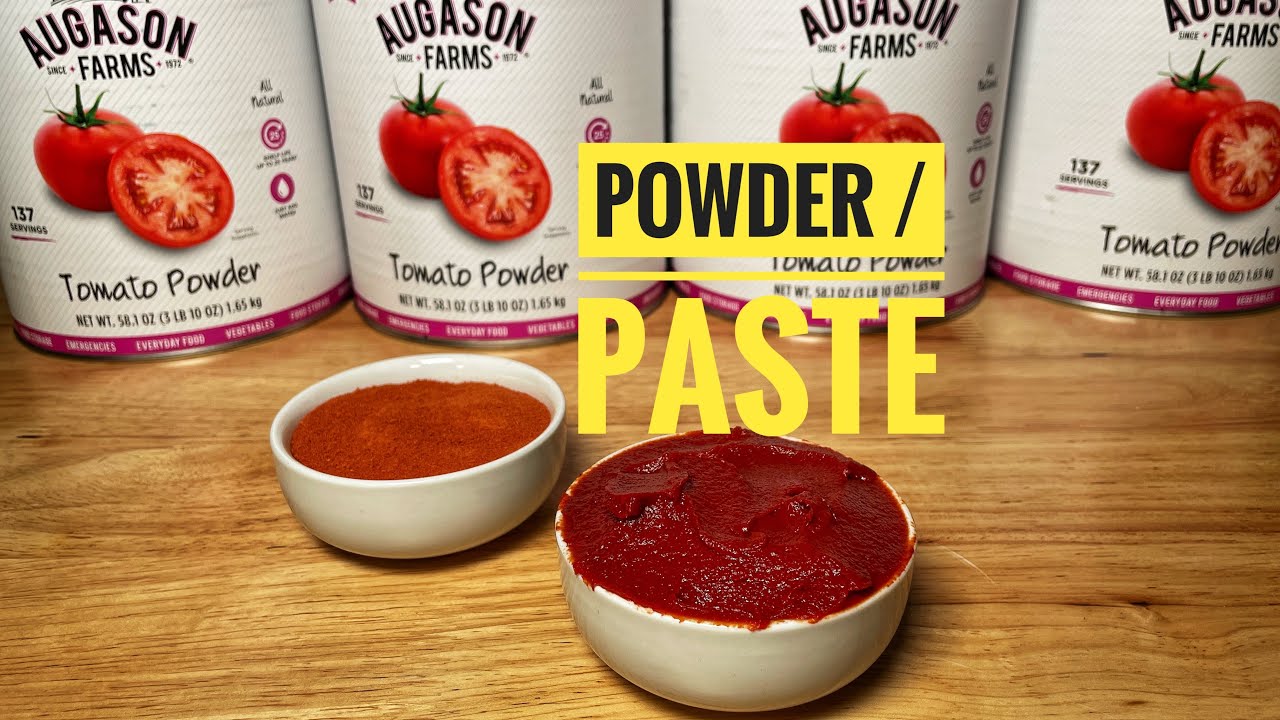 Prepper Pantry Tomato Paste Recipe Keep for 25 Years! YouTube