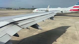 American Airlines Airbus A321-200 Pushback, Taxi and Takeoff from Charlotte (CLT)