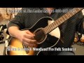 Simon  patrick woodland pro folk sunburst hg acoustic guitar demo