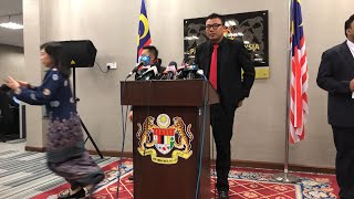 press Conference By Science Technology And Innovative Minister Khairy Jamaluddin In Parliament