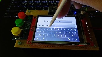 ESP32​ LittlevGL​ WiFi​ config