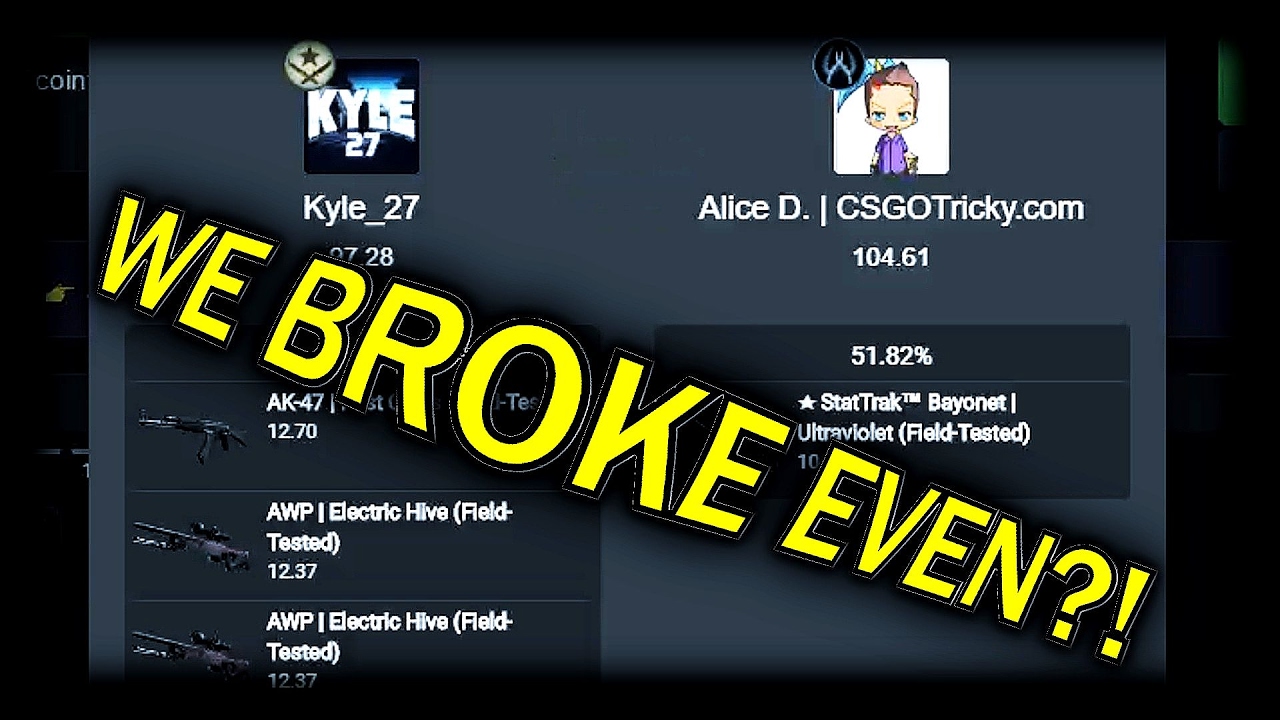 WE BROKE EVEN?!?-(betting on csgohunt.com) - YouTube