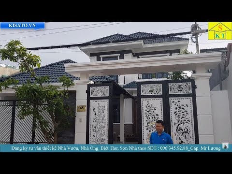 Phối Màu Sơn Nhà Biệt Thự - Mẫu Biệt Thự 2 Tầng Với Màu Sơn Đẹp Tại Thành Phố Buôn Ma Thuột-Đăk Lăk