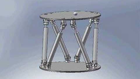 Stewart platform on SolidWorks