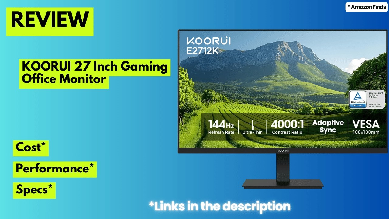 KOORUI 27 Inch Gaming Monitor Review: 144Hz VA Display for Work