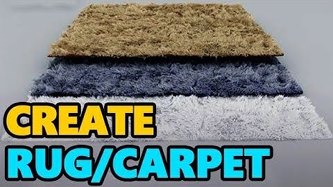 Make Shaggy Rug/Carpet in Blender