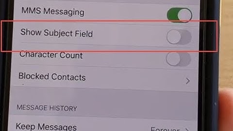 iPhone 11 Pro: How to Enable / Disable Messages Show Subject Field | iOS 13