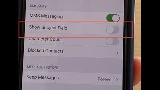 Details iPhone 11 Pro: How to Enable / Disable Messages Show Subject Field | iOS 13 Guide