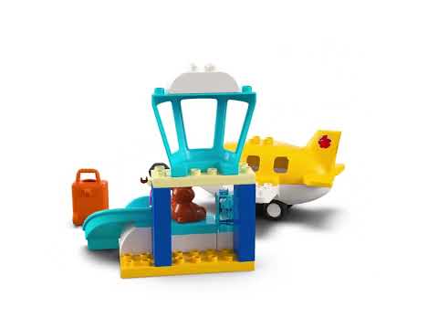 Miniatura del video del prodotto LEGO - DUPLO Town La prima volta in aeroporto 10443