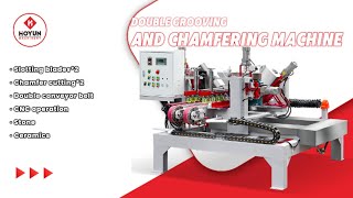 Double grooving and chamfering machine-Tile hanging