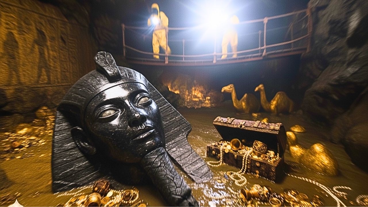 Lost Pharaoh Treasures & Secret Chambers Beneath the Pyramid Filled with Water Hidden from the World