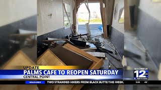Palms Cafe reopening after car drove into business