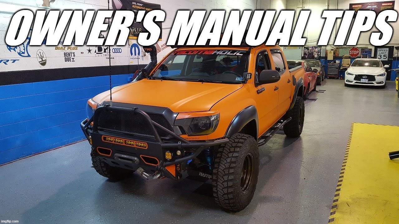 9 Useful Things I Learned From the Toyota Tacoma Owner's Manual | Part