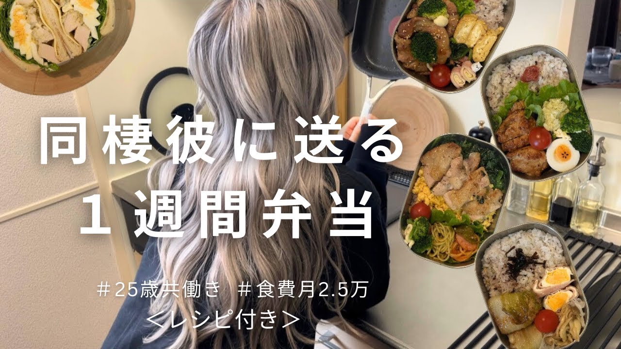 【食費月2.5万】真似するだけ簡単毎日お弁当/レシピ付き