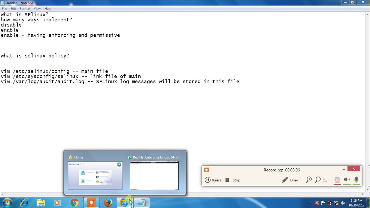 Managing SE Linux SELinux Telugu - YouTube