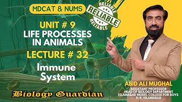 Lecture 32 MDCAT 2022 Biology Preparation Series (Immunity: Part-2) PMC/NUMS/NEET