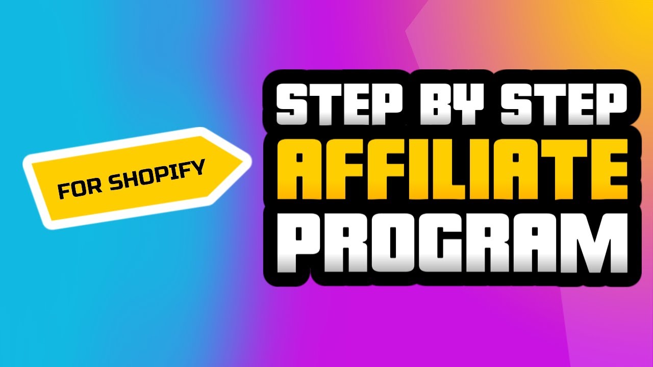 How To Setup Affiliate Marketing For Your Shopify Store - YouTube