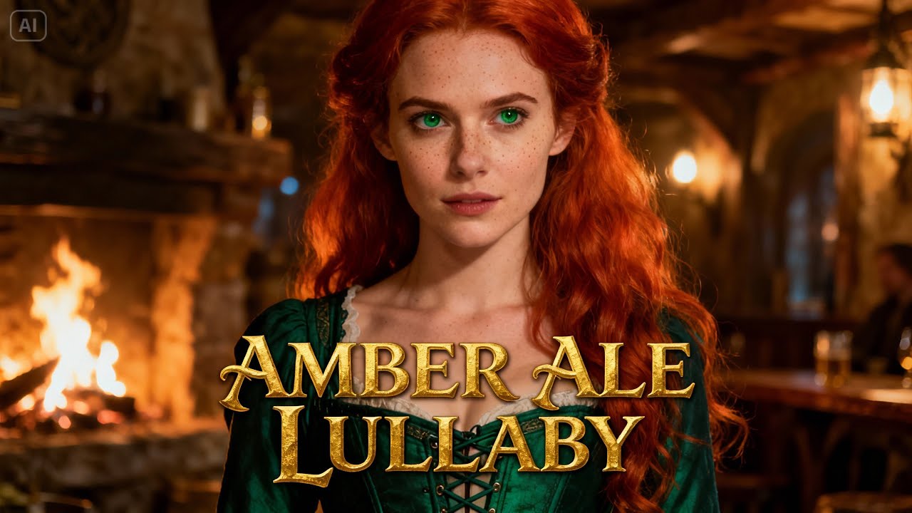 Amber Ale Lullaby • Celtic Tavern Song | Medieval Folk Voices & Warm Firelight Ambience