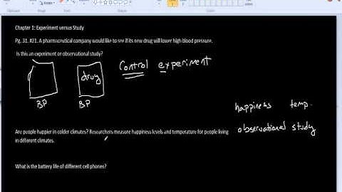 Ch. 1  Experiment V observational study