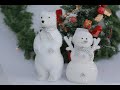 Білі новорічні фігурки - новорічні прикраси під ялинку