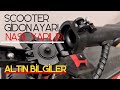 Scooter de Gidon ve Gövde Ayarı Hizası (Alt-üst)
