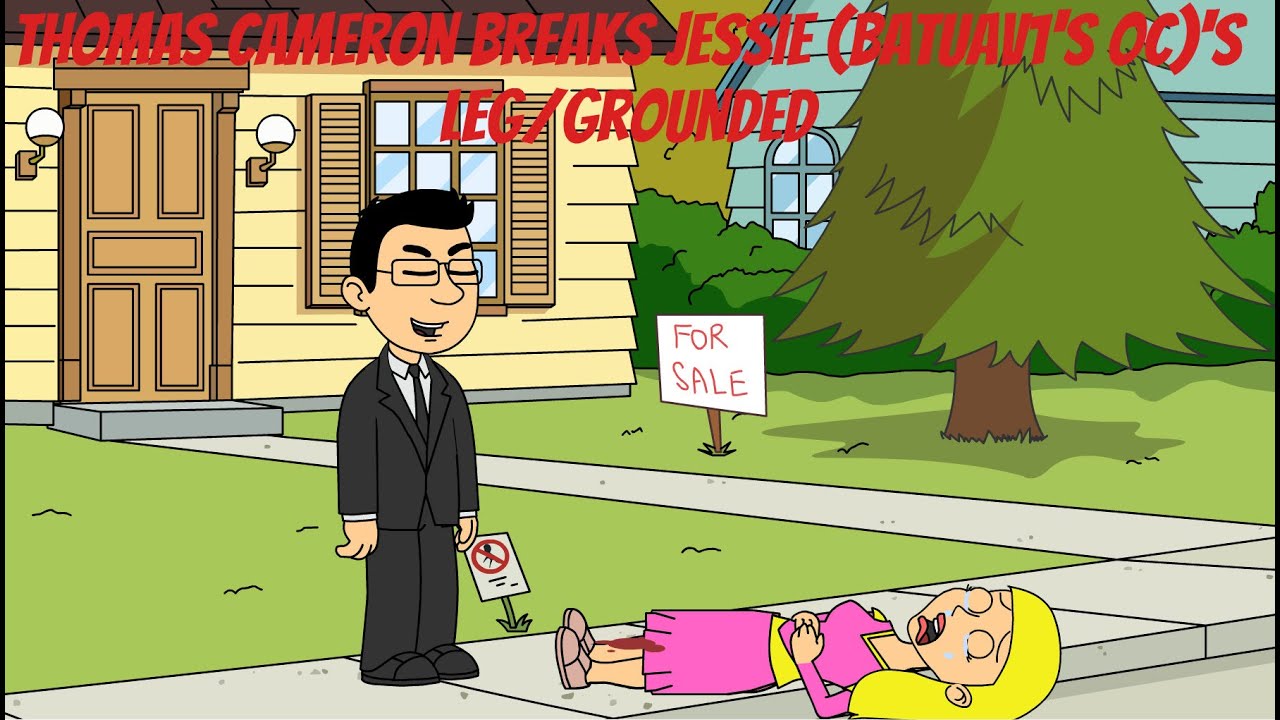 Thomas Cameron breaks Jessie (Batuav1's OC)'s leg/grounded