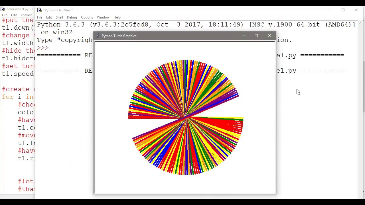 Python Turtle Color Chart