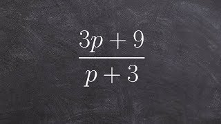 How to use factoring to help us simplify a simple rational expression