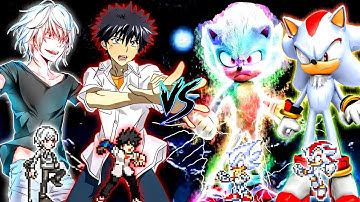 Accelerator OP (New) & Touma V3 OP (New) VS Sonic Chaos OP & Shadow OP in Jump Force Mugen