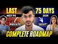 Last 75-Day NEET PG Roadmap: From Private Medical College to a Government Clinical Seat