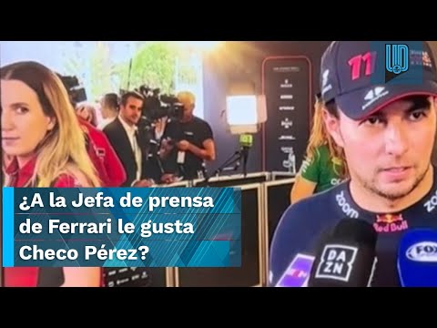 🤭😍 Rumoran el interés de la jefa de prensa de Ferrari por Checo Pérez ¿Le gusta? 🤔