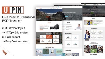 UPIN - One Page Multipurpose PSD Template | Themeforest Website Templates and Themes