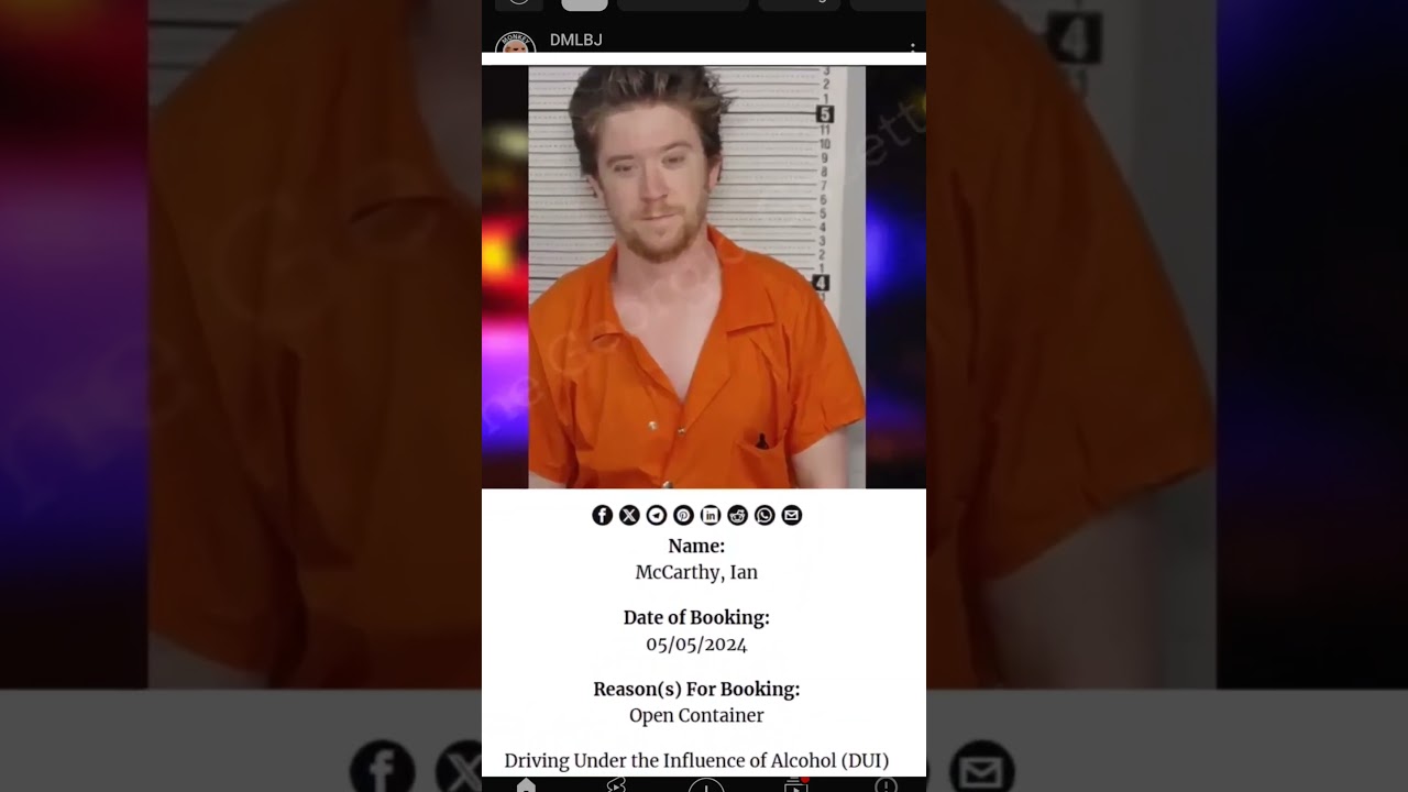 Ian McCarthy life update. DUI and height check