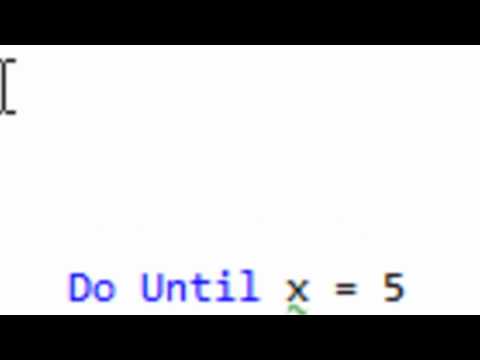 How To "Loop" Things In Visual Basic