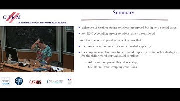 Céline Grandmont: Mathematical and numerical analysis of some fluid structure interaction problems 3